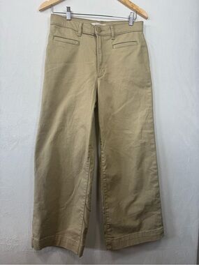 Levi's Ribcage Wide Leg Tan High-Rise Wide Leg Pants 28